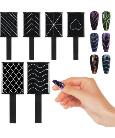 Manicure Tool | Manicure Nail Tool Set | Portable Cat Eye Gel Nail Polish Magnet Wand for Beginners Girls Women Manicurists - Buy Online on GoSupps.com