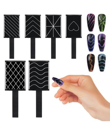 Nail Magnet Tool Set - Manicure Wand Tool Set - Cat Eye Magnets Sticks Accessories for Beginners Women Girls