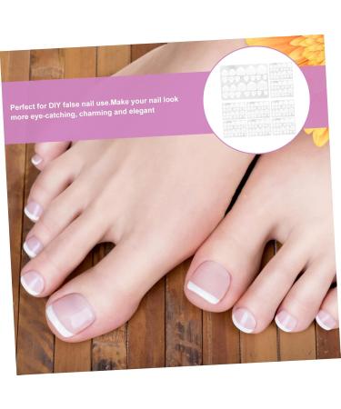 POPETPOP Sticky Tabs Nails 20 Sheets Nail Stickers Barber Press on Nail Sticky Tabs Waterproof Tags Adhesive Nail Tabs Nail Adhesive Sticker Label False Glue Tabs Toe Nails - Buy Online on GoSupps.com