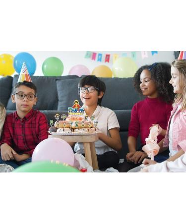 25 Pcs Cartoon Birthday Cake Toppers and Cupcake Toppers - Theme Party Decorations Supplies - Buy Online on GoSupps.com