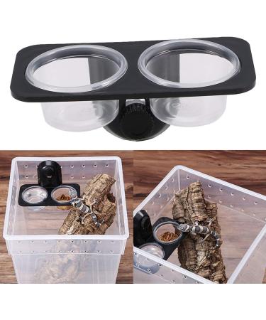 PETPOP Gecko Feeder Ledge - Small Screw Type Reptile Food Cups for Easy Feeding | Size 1 - Buy Online on GoSupps.com