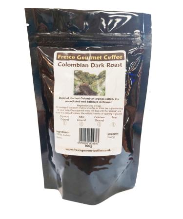 Coffee Bean - Colombian Dark Roast (Cafetiere Grind 1Kg)