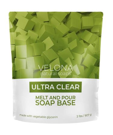 Velona 2 LB Ultra Clear Glycerin Soap Base Pre-Cut Cubes | SLS/SLES Free | Melt and Pour | Transparent Natural Bars | Soap-Making 2 Pound - Buy Online on GoSupps.com
