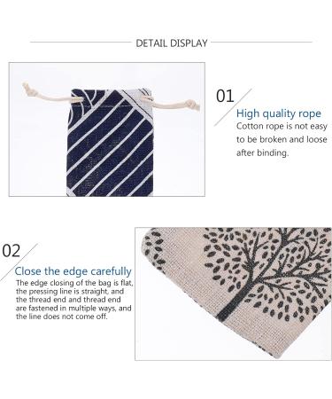 Zerodeko 18 Pcs Fork & Toothbrush Storage Bag | Portable Imitation Linen Travel Organizer - Fast International Shipping - Buy Online on GoSupps.com