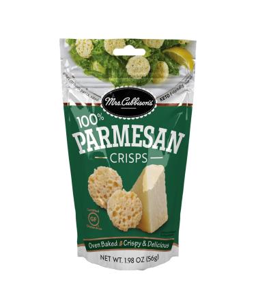 Mrs. Cubbison's Cheese Crisps - 100% Real Cheese, Keto Friendly, Great for Snacking and Salad Topper - Parmesan Flavor, 1.98 Ounce (Pack of 1) Parmesan Cheese Crisps 1.98 Ounce (Pack of 1)