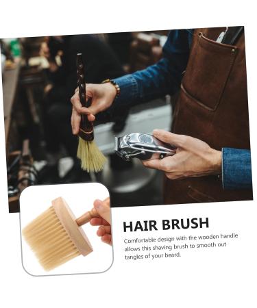 Minkissy Manual Razor & Barber Tools - Wooden Grip Hair Brush Bartpinsel & Makeup Accessories for Men - International Shipping Available - Buy Online on GoSupps.com