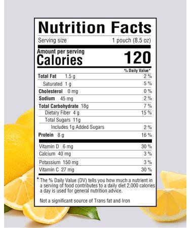 Healthy protein Smoothie Functional Shakes forAdults Nutritional smoothies healthy on the go drink Pack of 12 Pouches (Lemon Limelight) - Buy Online on GoSupps.com