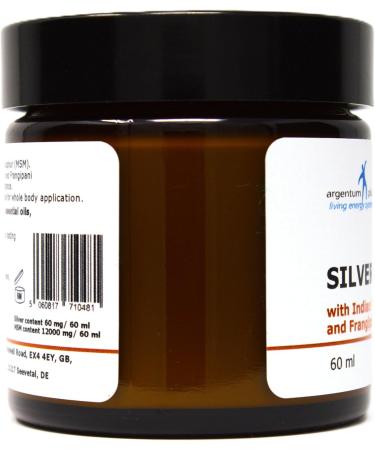 Living Energy Systems Ltd SilverMSM Cream with essential oil of Indian frankincense and natural frangipani scent 60 ml - Buy Online on GoSupps.com
