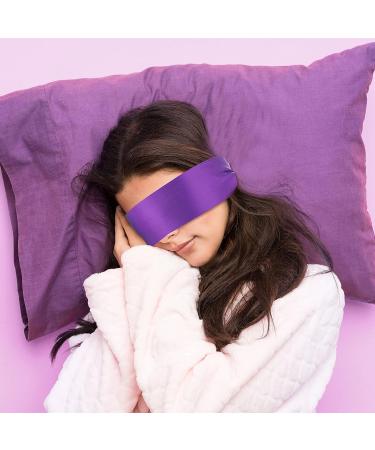 Coume 8 Pcs Low Temperature Wax Play Candles + Silk Blindfold Set (Purple Black) - 150 cm - Buy Online on GoSupps.com