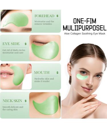 Aloe Vera Eye Patches for Dark Circles - Collagen under Eye Mask - Eye Bags Remover - Lasting Moisturizing - Relieves Dry Eyes - Eye Care Products - Buy Online on GoSupps.com