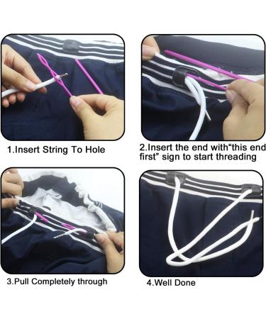 8pc Drawstring Cord Replacement Set for Sweatpants, Shorts, Jackets - Easy Threaders Included - Buy Online on GoSupps.com