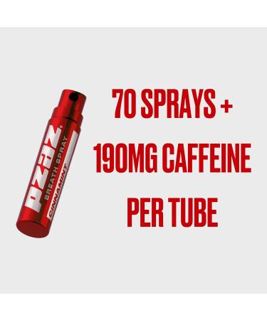 Pzaz Breath Spray for Bad Breath with Caffeine Vitamin B12 Electrolytes - Sugar-Free Alcohol Free Healthy Energy Oral Care Mouth Spray - Cinnamint 1-Pack - Buy Online on GoSupps.com