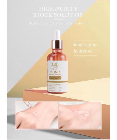 Buy Vitamin C Face Serum with Collagen & Hyaluronic Acid - Anti-Aging Brightening for Dark Spots & Even Skin Tone - 1 Fl Oz - Buy Online on GoSupps.com