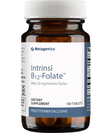 Metagenics Intrinsi B12 Folate High Potency Vitamin B12 Supplement to Help Support a Healthy Nervous System and Cardiovascular Health with Intrinsic Factor for Enhanced Absorption - 180 Servings - Buy Online on GoSupps.com