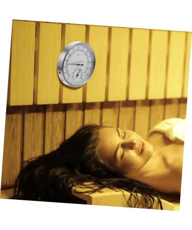 Veemoon Dual Sauna Moisture Thermometer & Wall Clock - High Precision Stainless Steel Digital Thermometer (2 Pack) - Ideal for Indoor & Outdoor Use - Buy Online on GoSupps.com