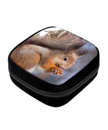 GIAPB Period Bag Sanitary Napkin Storage Bag Pad Holder for Period Makeup Pouch Forest Animal Picture Color2982