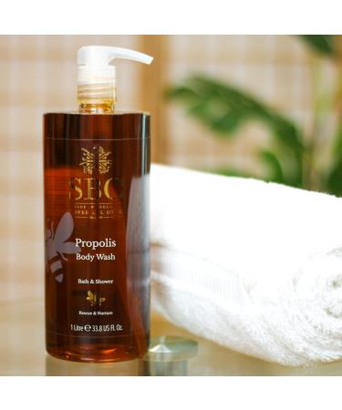 SBC Skincare Propolis Body Wash 500ml - Soothing Shower Gel and Bubble Bath For Sensitive Skin - Buy Online on GoSupps.com