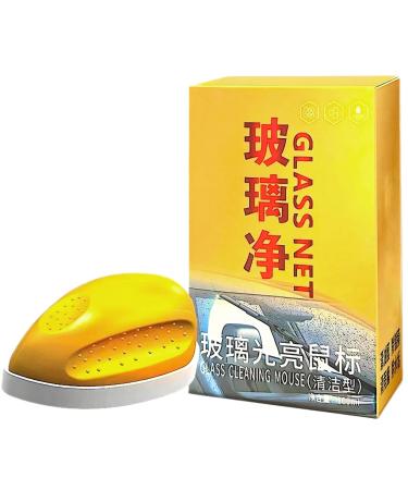 Glass Oil Film Remover Mouse-Shaped Car Glass Cleaner Brush for Clear Vision & Safe Driving Multi-Purpose Oil Film Remover Glass Oil Film Cleaning Brush Car Glass Oil Film Cleaner for Window