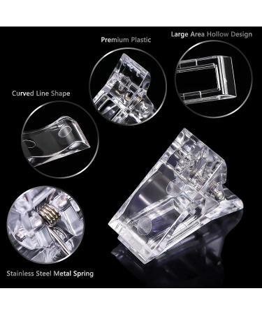 AONAT 10-Piece Polygel Nail Clips | Transparent Nail Tip Tool for DIY Manicure | Essential Nail Accessories - Buy Online on GoSupps.com