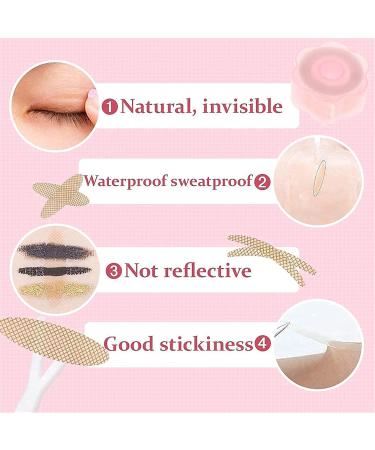 Btruely 1200 Piece Invisible Double Eyelid Tape - Waterproof Eyelid Lifting Strips Non-Surgical Eyelid Adhesive for Perfect Crease - Buy Online on GoSupps.com