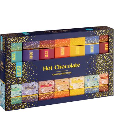 Hot Chocolate Christmas Crackers 7pk - Ideal for sharing and gifting- Smooth Variety Orange peppermint Chocolate Gift Box Personalized Birthday for Mom Dad Wife and Kids Christmas-105g - Buy Online on GoSupps.com