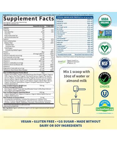 Garden of Life RAW Organic Fit High Protein for Weight Loss Vanilla 16.1 oz (457 g) - Buy Online on GoSupps.com