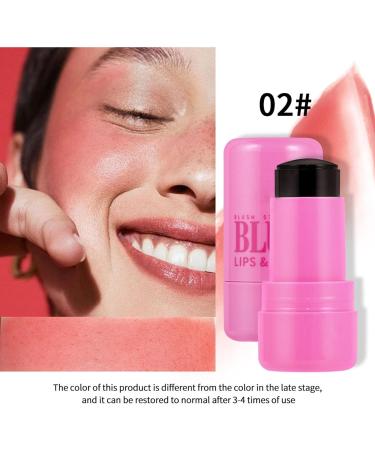 Milk Jelly Blush Milk Makeup Jelly Tint Milk Cooling Water Jelly Tint Milk Blush Stick Jelly Lip Tint Lip And Cheek Stain Sheer Natural Long-Lasting Multi Use Makeup Blush Stick (Purple(1) 1.1 2.3 inch) Purple(1) 1 count (Pack of 1) - Buy Online on GoSupps.com