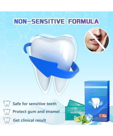 Non-Toxic Teeth Whitening Strips - Dentist Formulated for White, Non-Sensitive Teeth - 14 Treatments (28 Strips) for Whiter Teeth in 7 Days - Buy Online on GoSupps.com