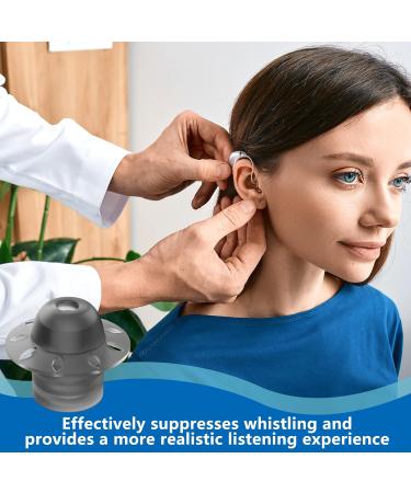 Hearing Aid Domes 20Pcs - Porous Umbrella-Shaped Silicone Earplugs Set for Moderate Hearing Loss - Buy Online on GoSupps.com