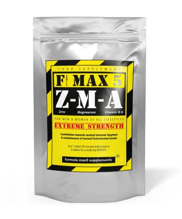 Z.M.A ZINC Magnesium Vitamin B6 - Tablets Muscle Growth - Testosterone Booster by Fmax5 Supplements (120) 60
