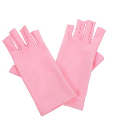 Healeved 3 Pairs Nail Gloves Protection Gloves Led Gloves Fingerless Gloves Nail Anti-uv Gloves Sun Gloves Protective Gloves for Manicure Gel Pink Spandex Nail Polish - Buy Online on GoSupps.com