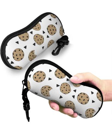 OPSREY Delicious Sweet Ramen printed Glasses Case Portable Zip Storage Case Neutral Sunglasses Soft Case Cookies Food Chip Biscuits One Size - Buy Online on GoSupps.com