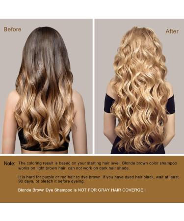 Fvquhvo Hair Dye Shampoo - Argan Oil Blonde & Brown Semi-Permanent Instant Color - Easy to Use Long-Lasting Formula - Buy Online on GoSupps.com