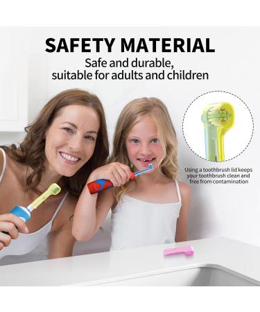 BICUMY Toothbrush Covers - Oral B & Braun Replacement Heads Cap for Travel - Kids & Sensitive Soft Electric Toothbrush Protector - Multicolored - Buy Online on GoSupps.com