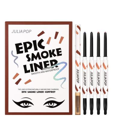 Waterproof Eyeliner Smudge Proof Eyeliner | Stay On Eye Liner Anti-Perspiration Stroking Formed Not Easy To Dye Waterproof Effect For Strong Style Makeup Shakven A01#