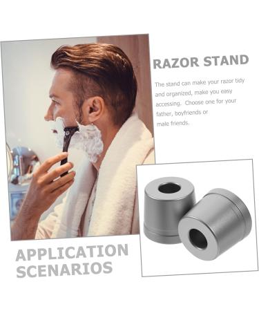 Premium Aluminum Razor Organizer - Healeeved 2-Piece Stable Holder for Men's Safety Razors - Buy Online on GoSupps.com