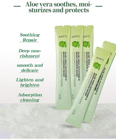 Aloe Vera Soothing&Moisturizing Professional Peel-off Hydro Facial Mask Powder+Moisturizing Essence Deep Moisturizing&Cleaning Smooth& Delicate for Dullness Sun/Environmental Damage Skin - Buy Online on GoSupps.com