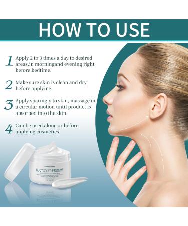 COSMOO Be Gone Body Souffle Ultra Hydrating Crepe Skin Firming Cream for Neck Arms & Legs 3 Ounce - Buy Online on GoSupps.com