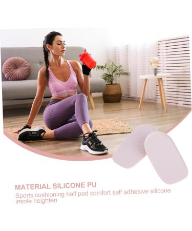 Buy NOLITOY 3 Pairs Heightening Insoles - Invisible Elevator Shoe Inserts for Men - Heel Cushion Pads for Height Increase - Comfortable Pink PU Shoe Support - Buy Online on GoSupps.com