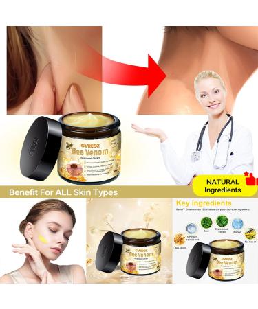 AAFQ Bee Venom Skin Treatment Cream Bee Venom Comprehensive Cream Bee Venom Cream Professional Bee Venom Repair Cream Bee Venom Skin Care for Men&Women (4) - Buy Online on GoSupps.com