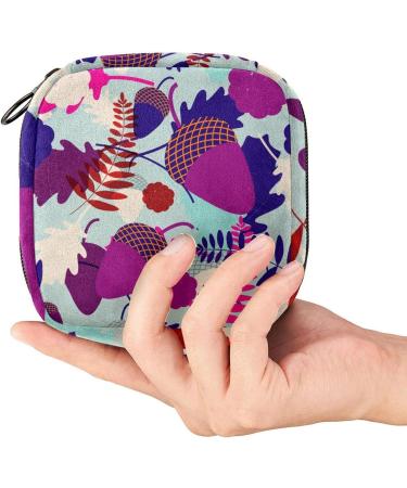 Women s Bands Storage Bag | Menstrual Cup Pocket | Travel Makeup Organizer | Leaf & Acorn Design - Buy Online on GoSupps.com