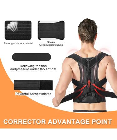 ETIEVORT Back Straightener | Posture Correction for Men | Shoulder Belt Trainer for Perfect Posture | Comfortable Back Support - Buy Online on GoSupps.com