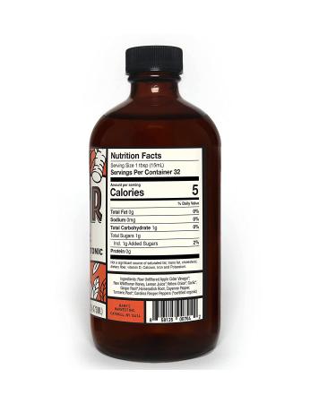 Hany's All Natural Carolina Reaper Fire Cider Tonic 16oz - Raw Apple Cider Vinegar with Honey, Lemon, and Spices - Buy Online on GoSupps.com