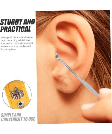 Hoement Ear Wax Picker Set 3 Sets of Portable Ear Cleaning Tools Comfortable for Canal Cleaning Safe for Skin - Buy Online on GoSupps.com