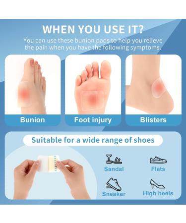 Gel Blister Bandages for Feet - 20ct Hydrocolloid Waterproof Cushions for Heel Toe & Foot Relief - Buy Online on GoSupps.com