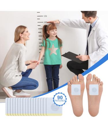 Height Growth Patches, Heightenup Acupuncture Stimulating Patch, Bone Growth Foot Sticker for Adult and Teens 90 pcs