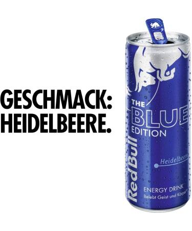  Red Bull Red Bull Energy Drink Blue Edition Pack of 12 disposable blueberry flavored cans (12 cans of 250 ml) - Buy Online on GoSupps.com