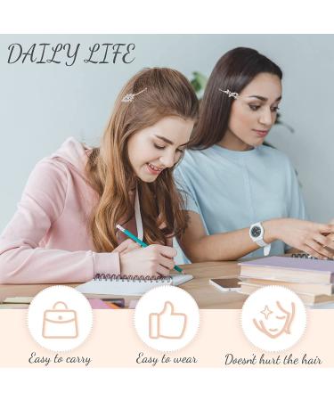 10-Piece Crystal Hair Pin Set - Vintage Rhinestone Bobby Pins in Gold Tone for Women and Girls Hair Decoration - Metal Hair Accessories - Buy Online on GoSupps.com