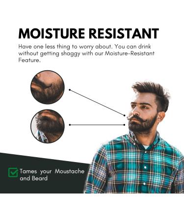 15ml Moustache & Beard Wax with Pocket-Sized Comb | Promotes Hair Growth | Strong Hold & Moisture Resistant | Cedarwood | All Natural Ingredients - Buy Online on GoSupps.com