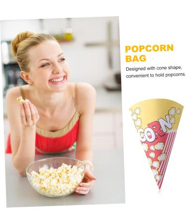 Mobestech 150 Pcs Disposable Popcorn Bags Popcorn Bags for Popcorn Paper Bags for Party Finger Food Cones Popcorn Individual Bags Paper Bags Candy Bags Rose Petals Bulk Box As Shownx3pcs 16*16*20.5cmx3pcs - Buy Online on GoSupps.com